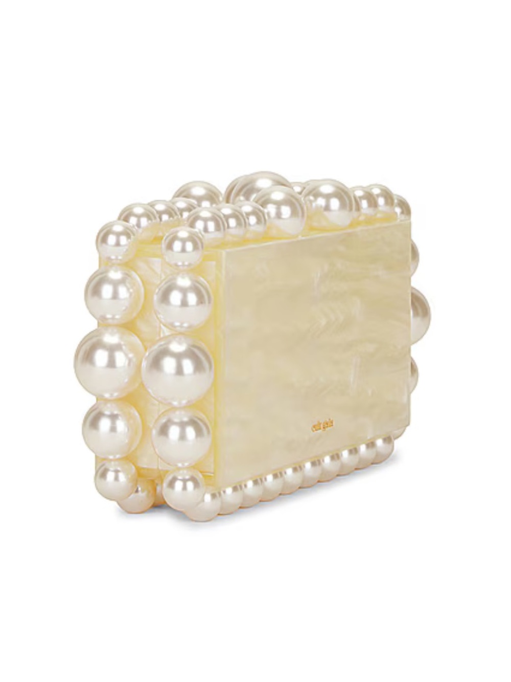 Cult Gaia Eos Box Clutch in Pearl - Picture 3 of 16